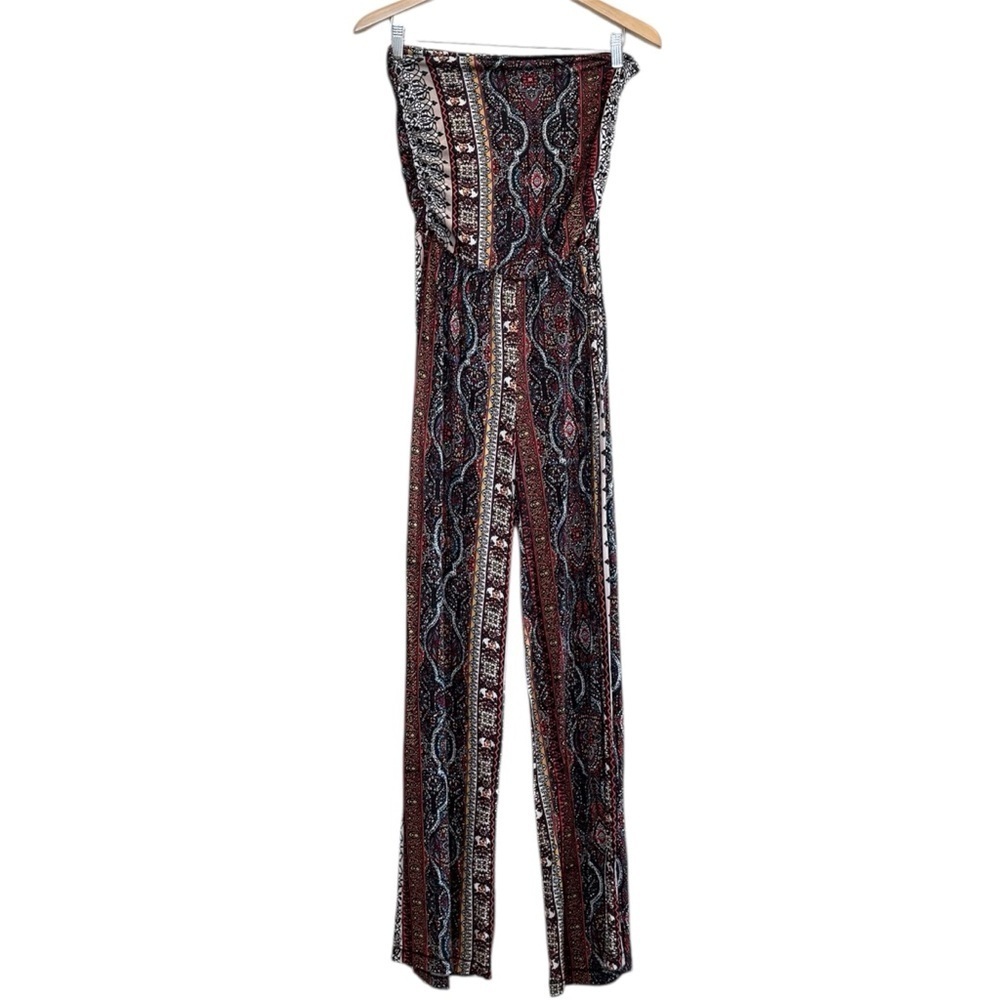 🌈 6/$60 Eye Candy Onesie Romper Sleeveless Black Red Blue Tan Size Medium